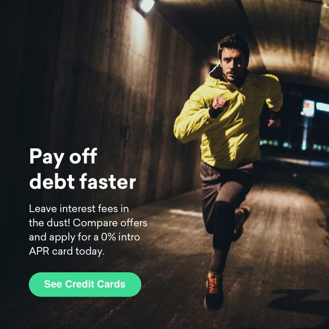 Gmail ad: Pay off debt faster, runner at night